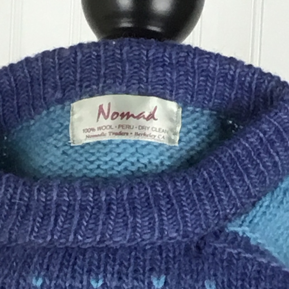 Distressed Nomadic Traders 100% Wool Sweater - image 6